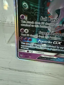 Pokemon Mewtwo GX Shining Legends Secret Rare Card 78/73 Holo Full Art *READ* - Image 4