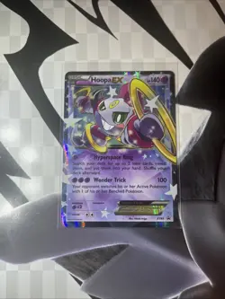 Pokemon Hoopa EX XY85 Black Star Promo Card (LP) - Image 1