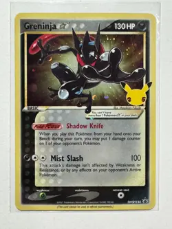 Pokemon Greninja Gold Star SWSH144 Sword & Shield Promo Cards Near Mint - Image 1