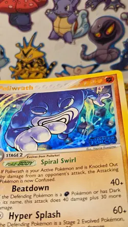 Pokemon Holo Rare Card : Poliwrath 11/115 ( Ex Unseen Forces) 11/115 - LP - Image 3