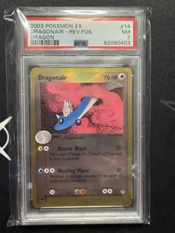 Dragonair 14/97 Reverse Holo PSA 7 EX Dragon Pokemon Card TCG 2003 NM - Image 1