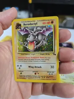 Lot Of 9 Vintage Fossil Wotc Pokemon Cards Haunter Zapdos - Image 2