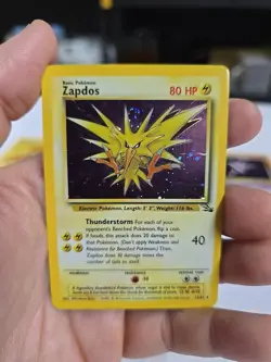Lot Of 9 Vintage Fossil Wotc Pokemon Cards Haunter Zapdos - Image 5