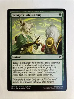 1x Mtg Kamigawa Neon Dynasty Tamiyo’s Safekeeping NM/M Magic The Gathering - Image 1