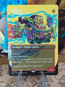 MTG Aetherdrift RUDE RIDERS SHOWCASE R Burnout Bashtronaut #0340 - Image 1