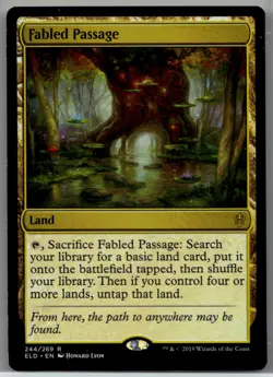 Lightly played Fabled Passage #244 Throne of Eldraine W/Tracking - Image 1
