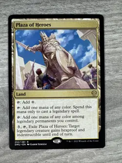 Plaza of Heroes - VLP Regular Rare #252 Dominaria United MTG - Image 1