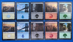 MTG Spider Man Secret Lair Venom Raised Foil Symbiote SET + All 4 F/NF Land Sets - Image 5