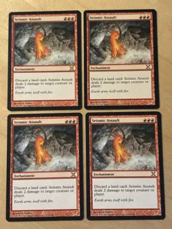 MTG Magic the Gathering 1x Seismic Assault 10th Edition LP - Image 1