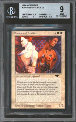 Magic MTG Antiquities Martyrs of Korlis BGS 9 (8.5, 9, 9, 9.5) NEAR MINT NM - Image 1