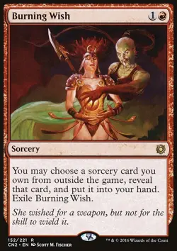 MTG Magic the Gathering Burning Wish (152/234) Conspiracy Take the Crown LP - Image 1