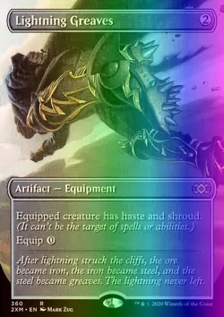 MTG Magic the Gathering Lightning Greaves (360/415) Double Masters NM FOIL - Image 1