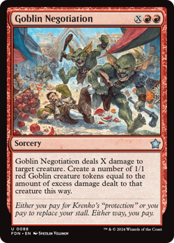 Goblin Negotiation #88 | Near Mint | Foundations FDN | Magic MTG - Image 1