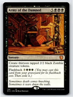 Army of the Damned M Commander: Innistrad: Midnight Hunt # 106 NM - Image 1