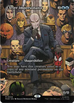 Clever Impersonator (Borderless) M Marvel Universe Eternal-Legal 8 NM Normal MTG - Image 1