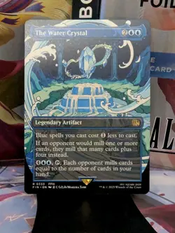 The Water Crystal (Borderless) Magic The Gathering Final Fantasy Regular NM - Image 1