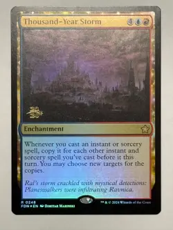Thousand-Year Storm | Foil Pre-Release Promo | Foundations | Near Mint - Image 1