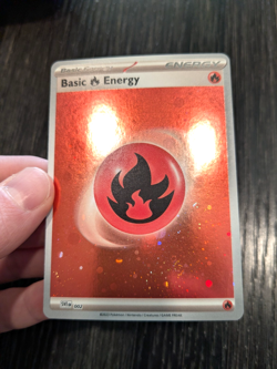Basic Fire/Grass Energy 002 - Pokemon 151 - HD Cosmos Holo HD Nm - Image 1