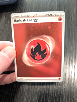 Basic Fire/Grass Energy 002 - Pokemon 151 - HD Cosmos Holo HD Nm - Image 2