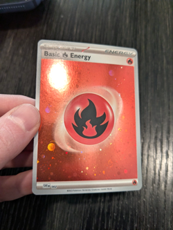 Basic Fire/Grass Energy 002 - Pokemon 151 - HD Cosmos Holo HD Nm - Image 3