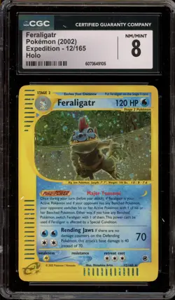 Pokemon Feraligatr Expedition Holo Rare #12 CGC 8 - Image 1