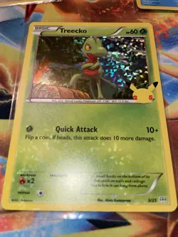 Treecko HOLO RARE 3/25 McDonalds 25th Anniversary Pokemon SWSH Promo NM 2021 - Image 1