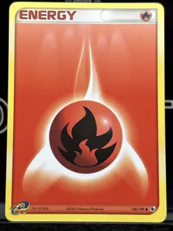 Fire Energy 108/109 Pokemon EX Ruby and Sapphire NM - Image 3