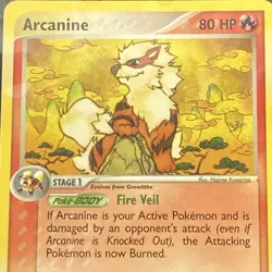 Arcanine 15/100 EX Sandstorm Non Holo Rare Pokemon TCG - NM - Image 3