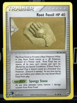 Root Fossil HP 40 92/100 EX Sandstorm Regular Common Pokemon TCG 2003 NM - Image 3