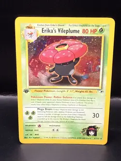 Pokemon TCG Erika's Vileplume Gym Heroes 5/132 Holo 1st Edition Holo Rare - Image 2