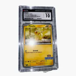 Pikachu Black Star Promo 214 Illustration Contest 2024 Pokemon CGC Gem Mint 10 - Image 1