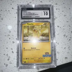 Pikachu Black Star Promo 214 Illustration Contest 2024 Pokemon CGC Gem Mint 10 - Image 3