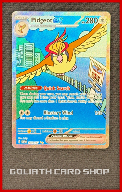 Pidgeot ex 225/197 Holo - Sv03: Obsidian Flames Pokemon TCG - NM - Image 1