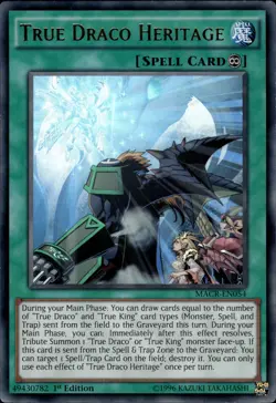 True Draco Heritage - Ultra Rare 1st Edition MACR-EN054 - LP - YuGiOh - Image 1