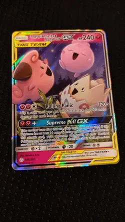 Pokemon TCG Togepi Cleffa Igglybuff GX Card 143/236 Cosmic Eclipse - Image 2
