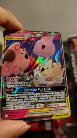 Pokemon TCG Togepi Cleffa Igglybuff GX Card 143/236 Cosmic Eclipse - Image 3