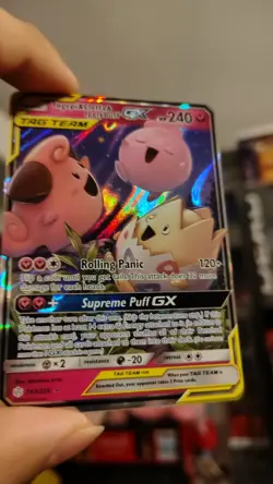 Pokemon TCG Togepi Cleffa Igglybuff GX Card 143/236 Cosmic Eclipse - Image 5