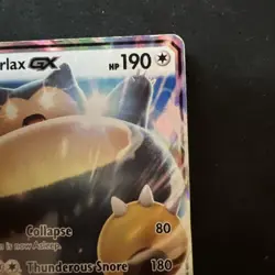 Pokemon Snorlax GX 2016 Full Art Ultra Rare Black Star Promo Holo Card SM05 - Image 3