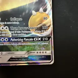 Pokemon Snorlax GX 2016 Full Art Ultra Rare Black Star Promo Holo Card SM05 - Image 4