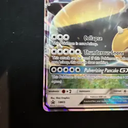 Pokemon Snorlax GX 2016 Full Art Ultra Rare Black Star Promo Holo Card SM05 - Image 5