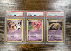 3 Deoxys 2005 Pokemon Ex Deoxys PSA 9 Graded Card MINT #16/107, #17/107, #18/107 - Image 1