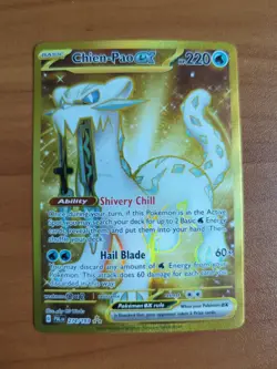 Chien-Pao EX 274/193 Sv02 Paldea Evolved Gold Hyper Rare Full Art Holo Card - Image 1