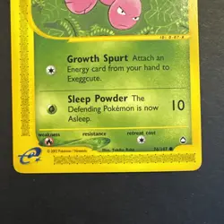 Pokemon Card - Exeggcute Aquapolis 76/147 Common - Image 3