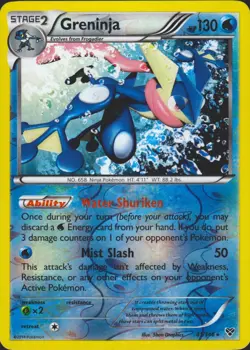 Greninja 41/146 Reverse Holo Rare XY Base Set Pokemon Card LP - Image 1