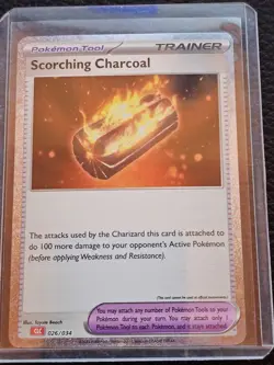 Scorching Charcoal 026/034 Trading Card Game Classic Holo - Image 1