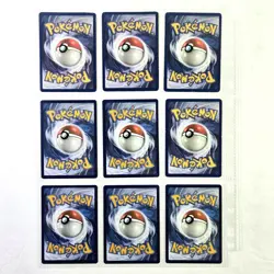 LOT OF 9 EEVEE, VAPOREON, JOLTEON & FLAREON POKEMON CARDS EEVEE EVOLUTIONS SET - Image 2