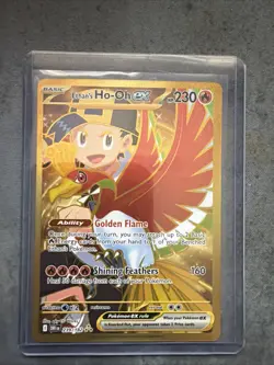 Pokemon TCG Ethan's Ho-Oh EX 239/182 Sv10: Destined Rivals Gold Holo Card - Image 1