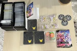 pokemon card collection including hundreds of cards and accessories - Image 1