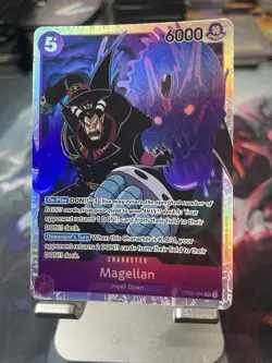 One Piece Card Game Magellan OP02-085 SR NM Paramount War Super Rare CCG English - Image 1