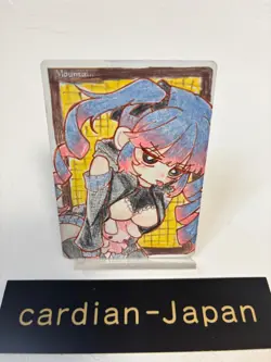 Hand Painted Altered MTG Card,Island, Anime Girl,waifu [Excellent] FromJapan #9 - Image 1